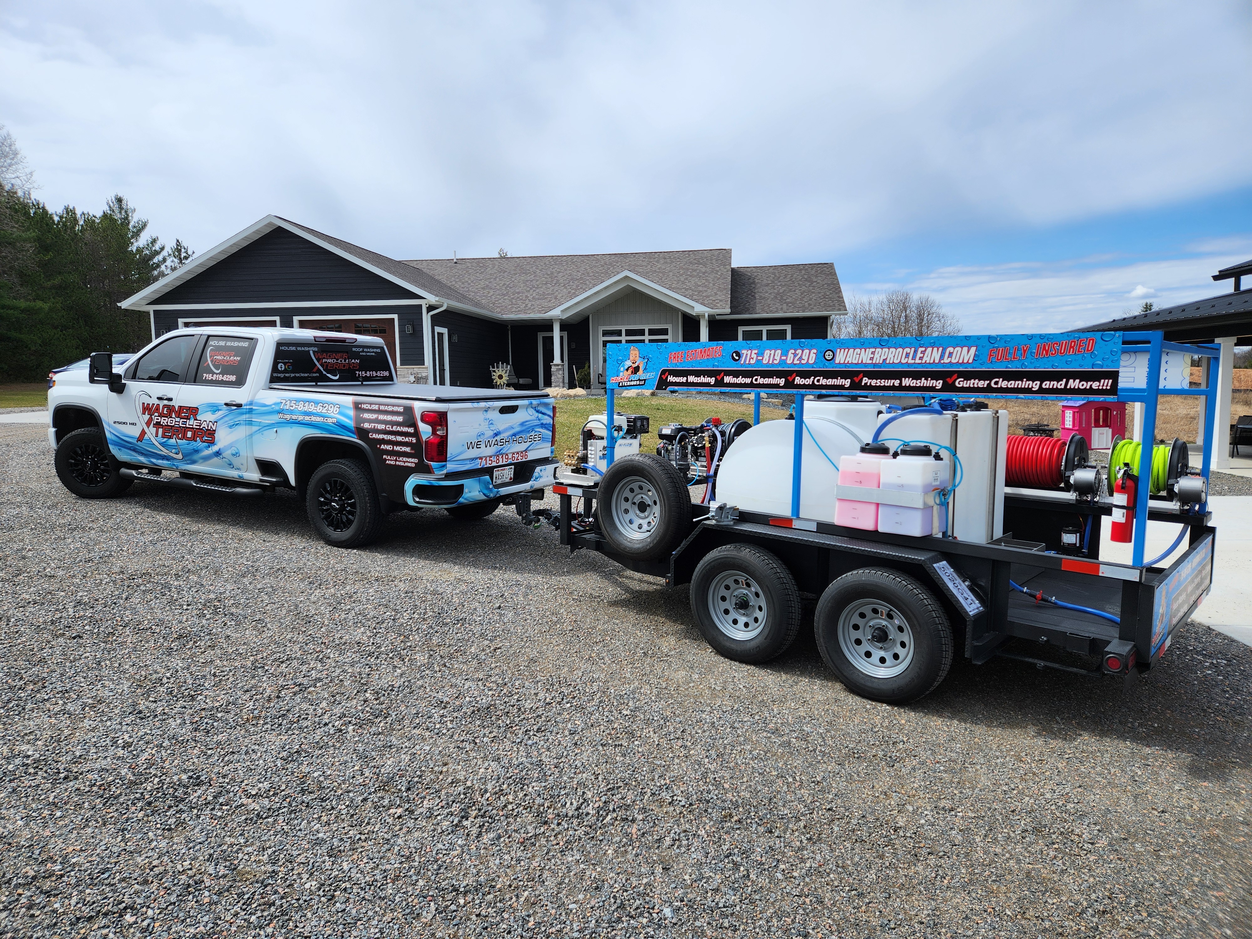 New Soft Wash and Pressure Washing Equipment to Better Serve our customers in Central Wisconsin